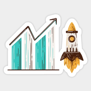 Stock Trader To The Moon Sticker